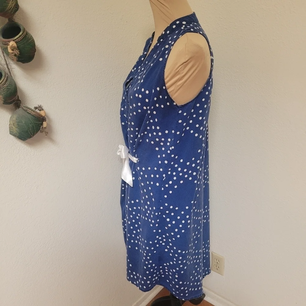 Anthro Porridge Polka Dot Dress With Front Tie - Picture 3 of 6